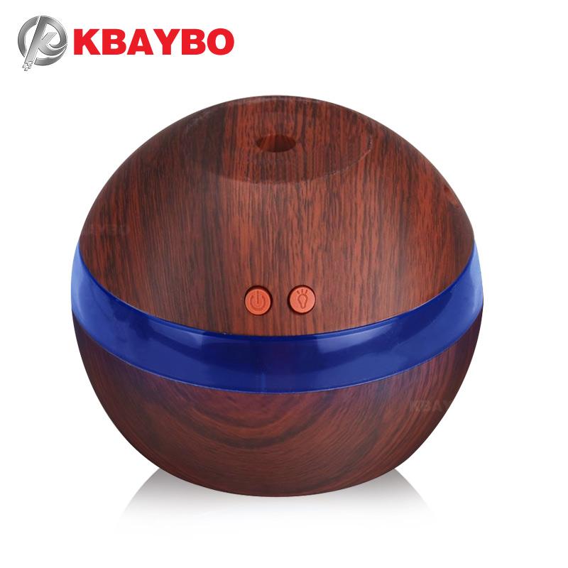 USB Ultrasonic Humidifier 290ml Aroma Diffuser - Essential Oil Aromatherapy with LED Light