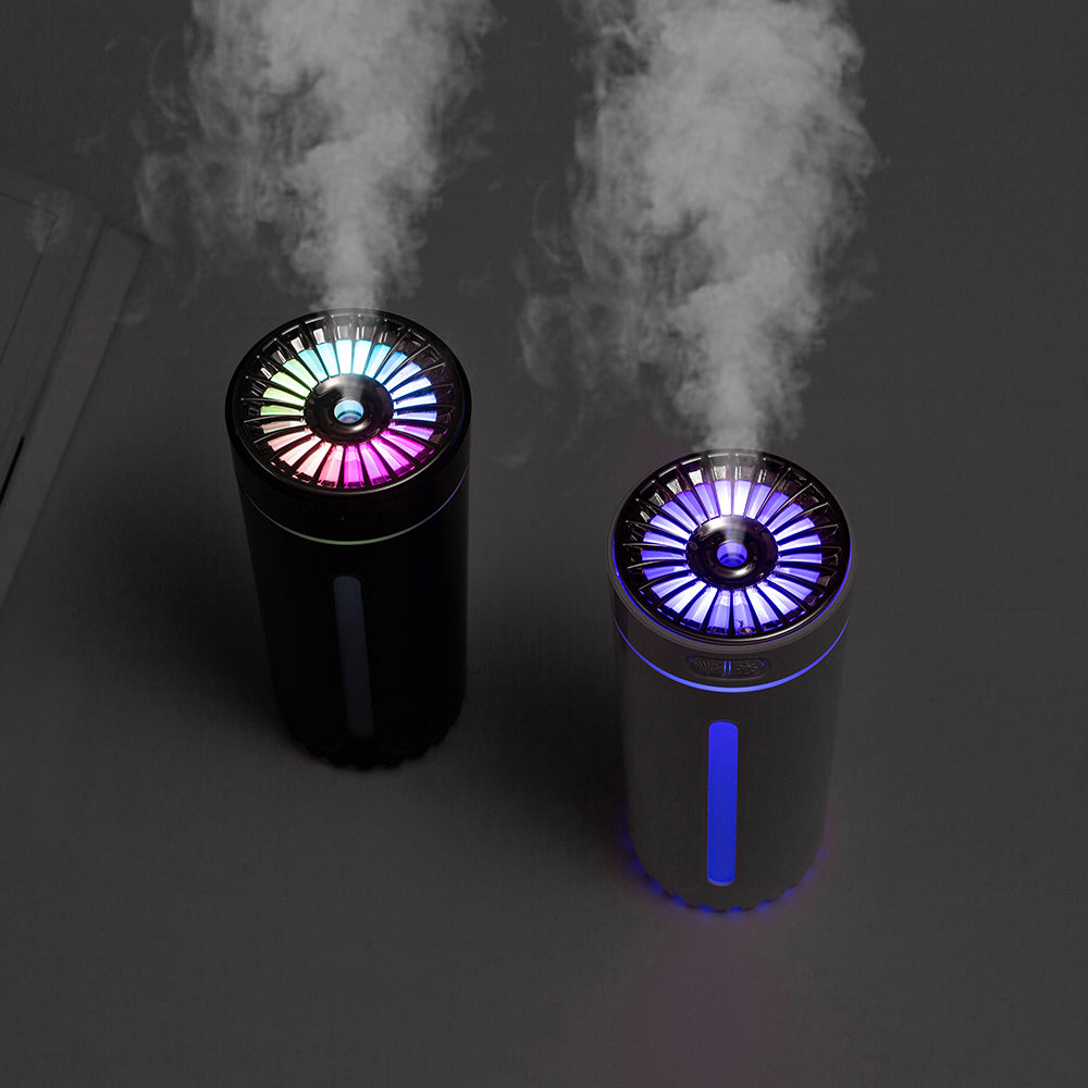 Colorful Night Light USB Car Aromatherapy Humidifier - Silent & Portable