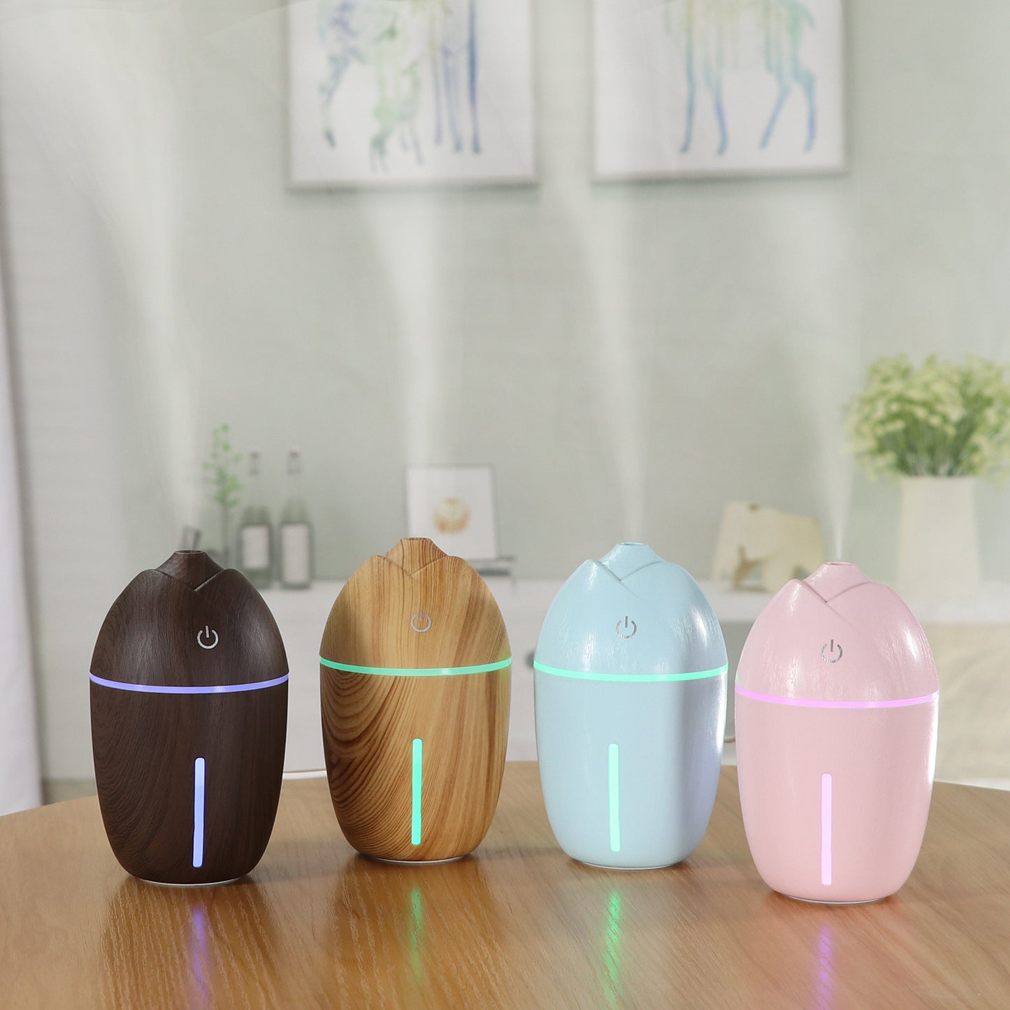 USB Mini Humidifier - Ultrasonic Air Cleaner for Car, Office, and Home