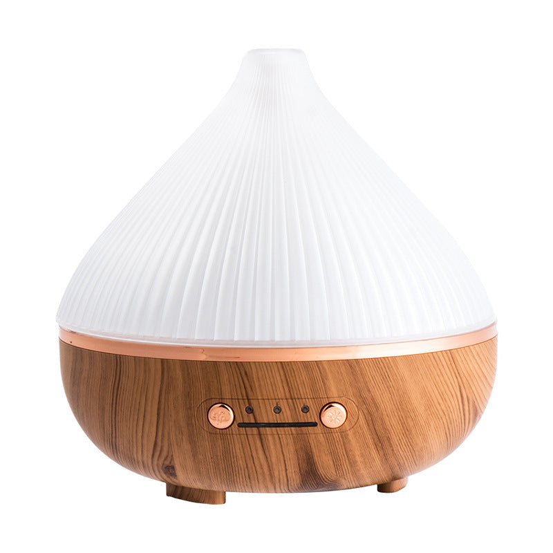 Desktop Wood Grain Humidifier & Aroma Diffuser - Multicolor Night Light