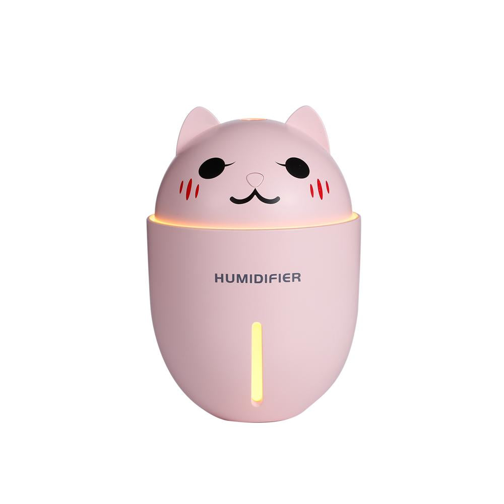 Ultrasonic Air Humidifier with LED Light, USB Fan & Aroma Diffuser