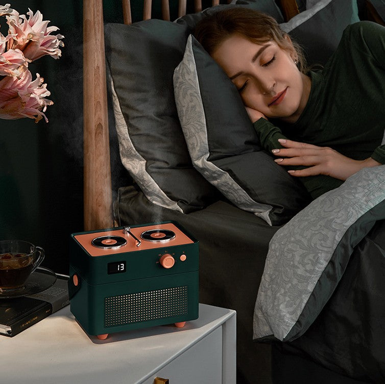 Portable Dual Jet Humidifier - USB Charged Mini Air Purifier for Home and Car
