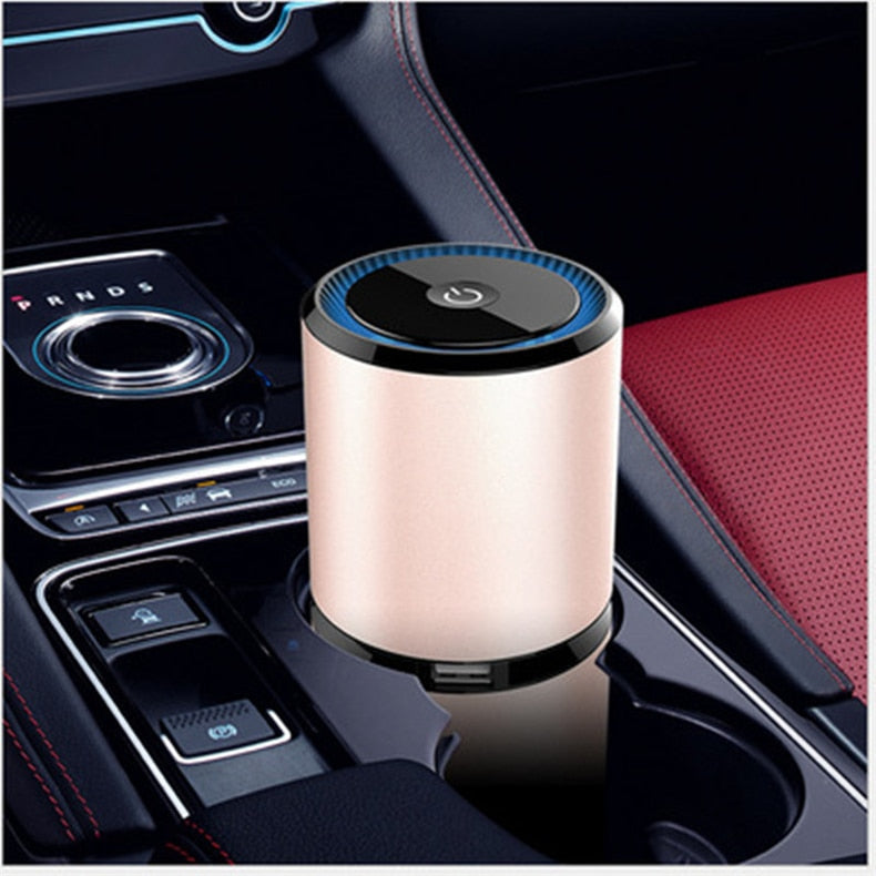 Portable Car Air Purifier - Ionic Odor Eliminator & Air Filter