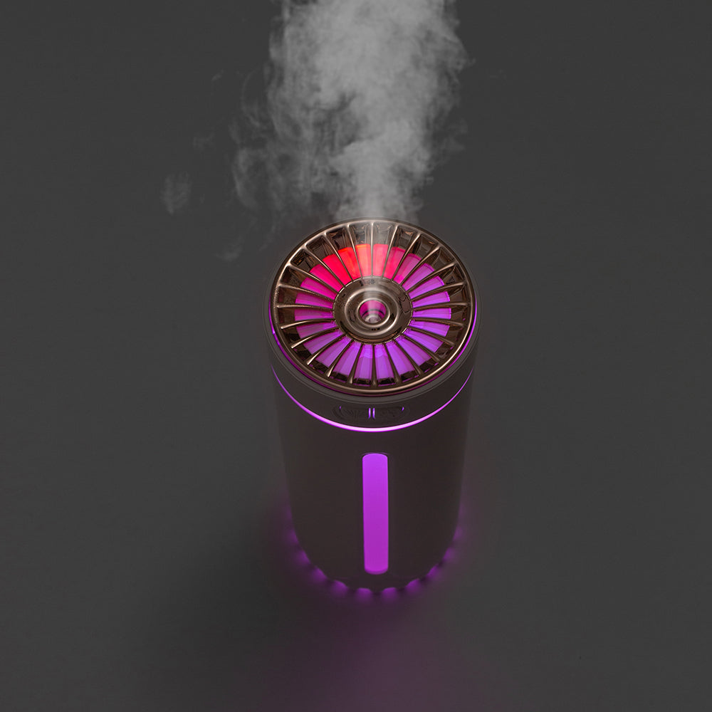 Colorful Night Light USB Car Aromatherapy Humidifier - Silent & Portable