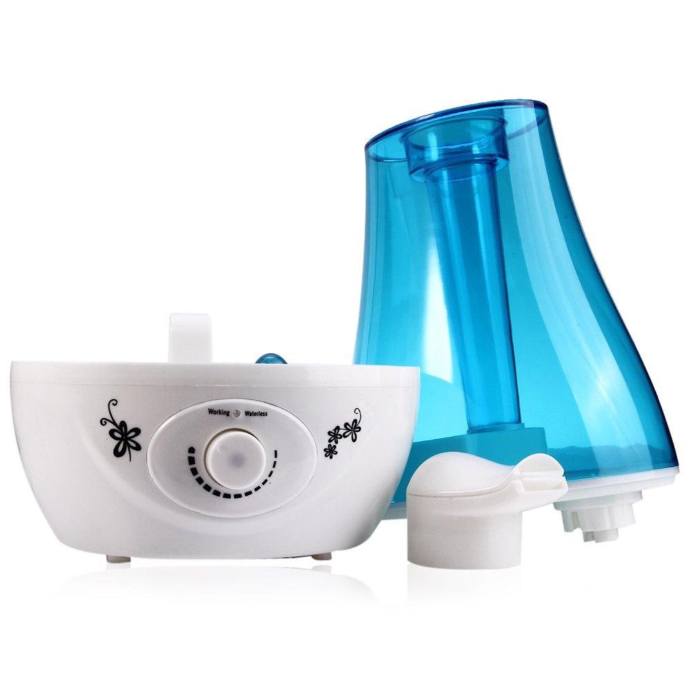 Ultrasonic Mini Aroma Humidifier & Air Purifier with LED Lamp