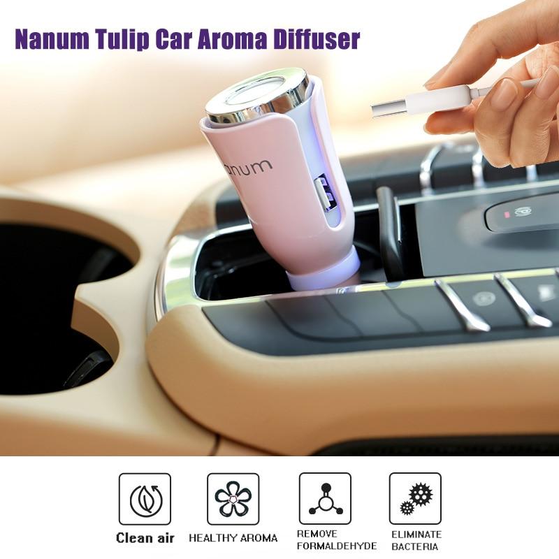 USB Car Essential Oil Diffuser - Ultrasonic Air Refresher & Humidifier