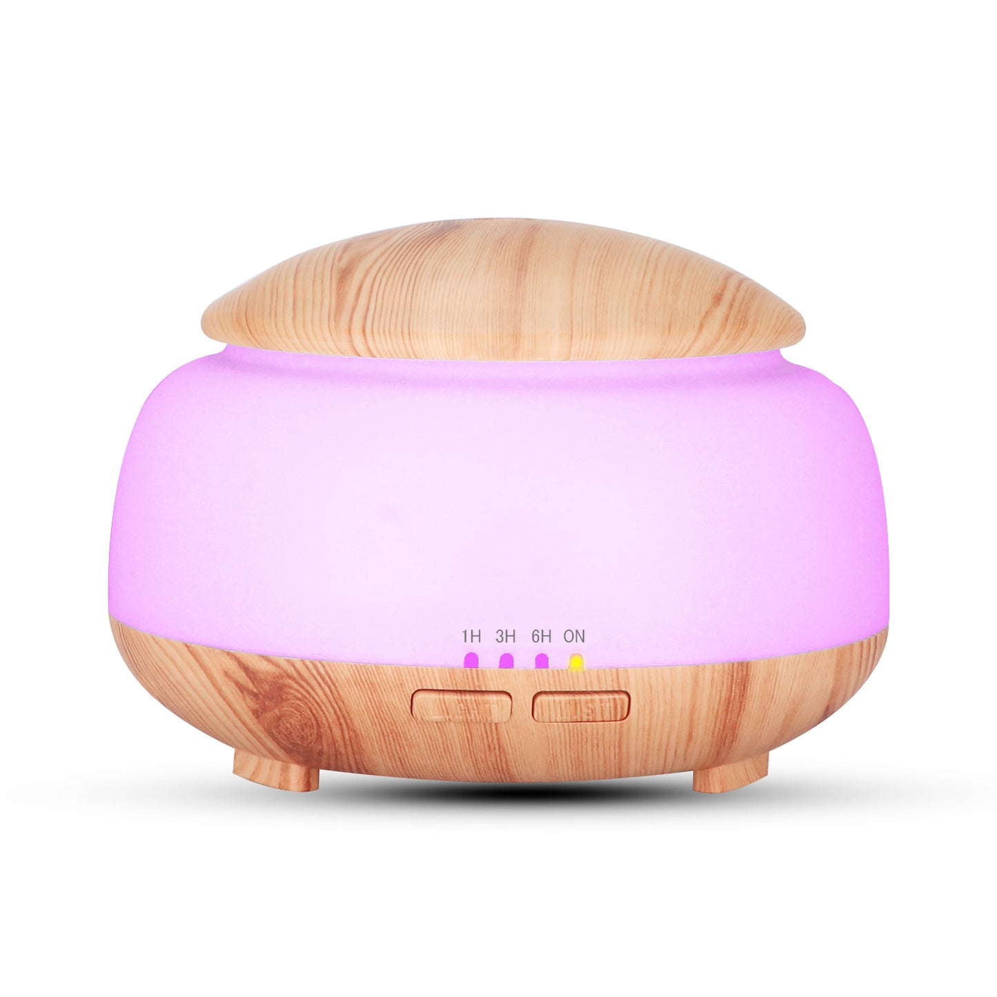 New Wood Grain Aroma Diffuser 300ml Ultrasonic Atomizer with Colorful Night Light