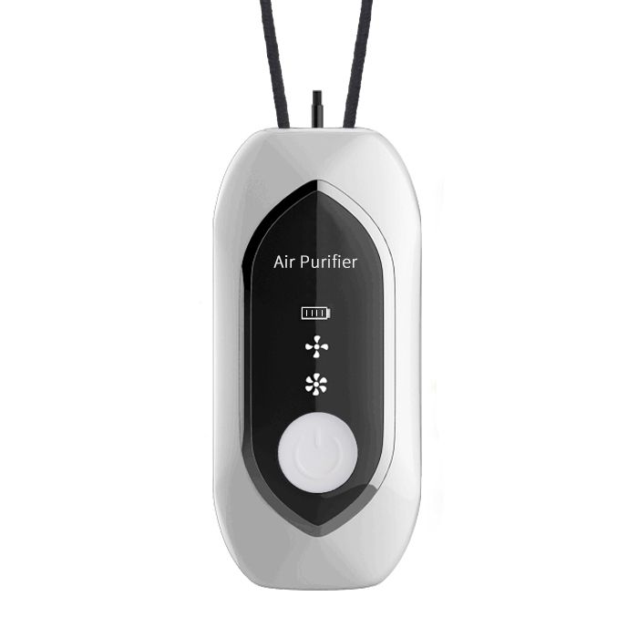 Portable Personal Necklace Air Purifier - USB Rechargeable Mini Ionic Cleaner