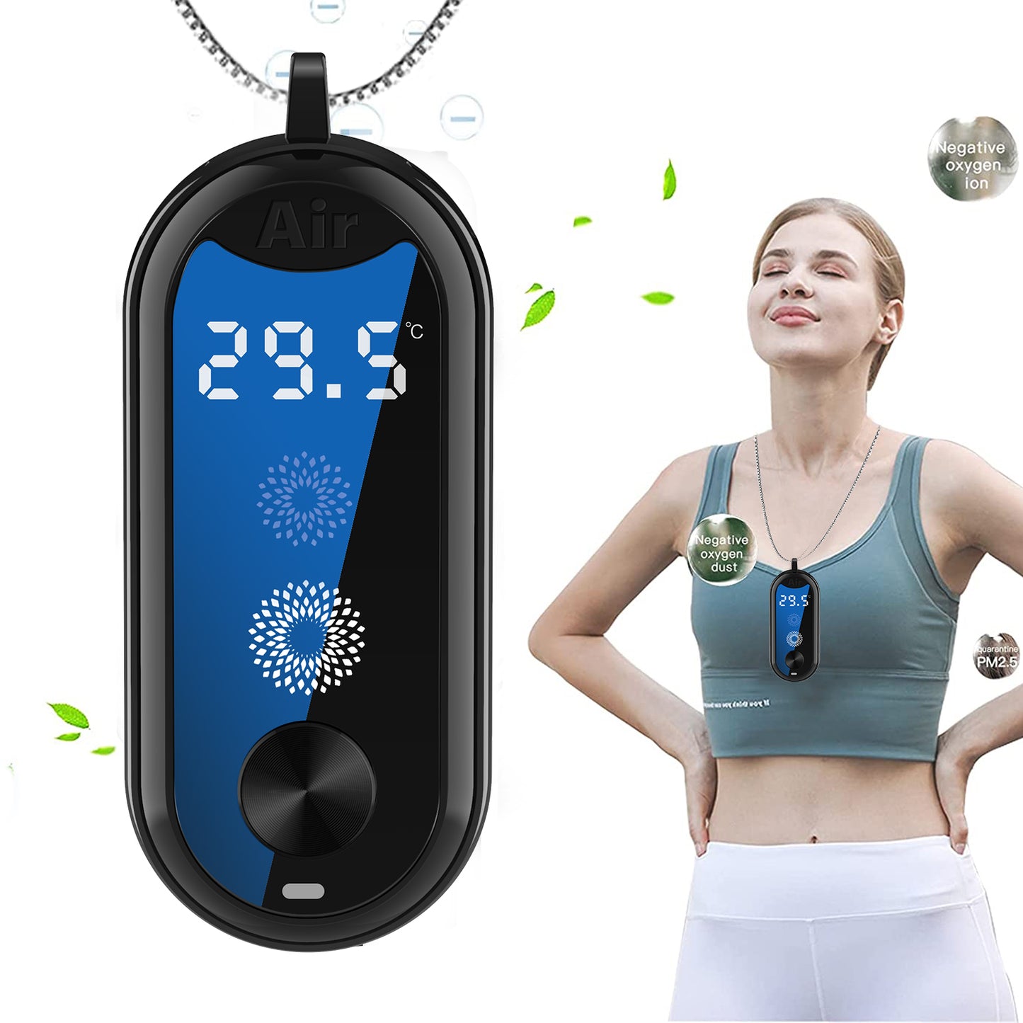 Mini Negative Ion Portable Air Purifier Necklace - Clean Air Anywhere