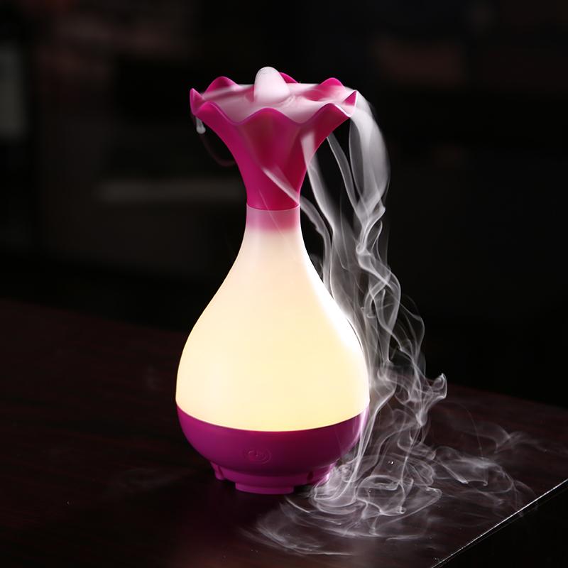USB Air Humidifier Ultrasonic Aromatherapy Essential Oil Diffuser with LED Night Light