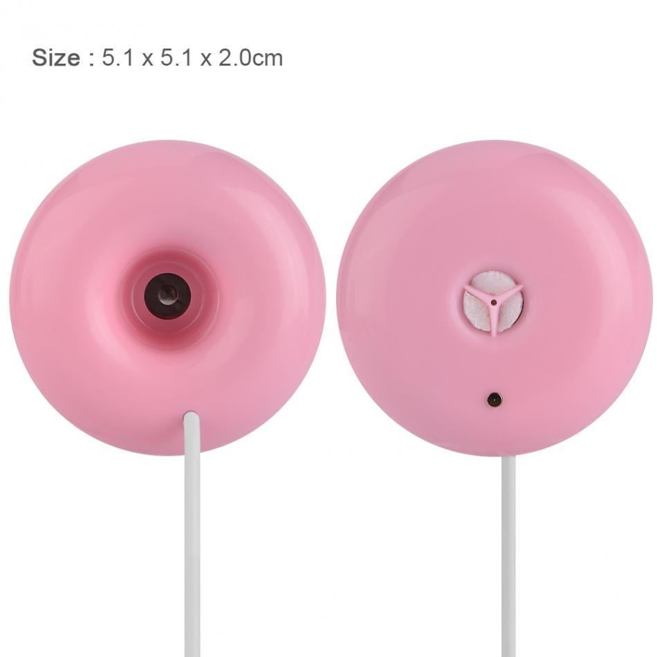 USB Spray Ultrasonic Humidifier Air Diffuser - Donut Design for Fresh and Clean Air