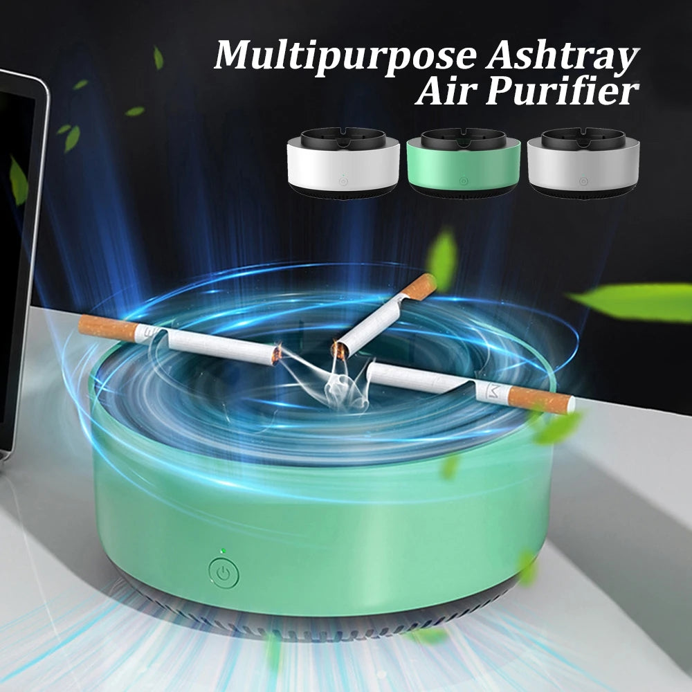 Smoke Removal Air Purification Ashtray - Automatic Odor Eliminator
