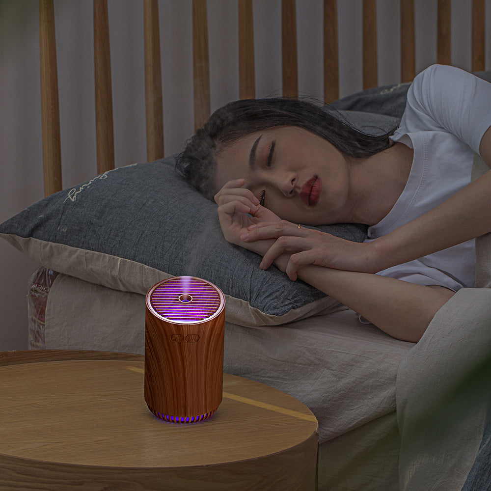 Wood Grain L2 Humidifier – Mini USB Aromatherapy Night Light
