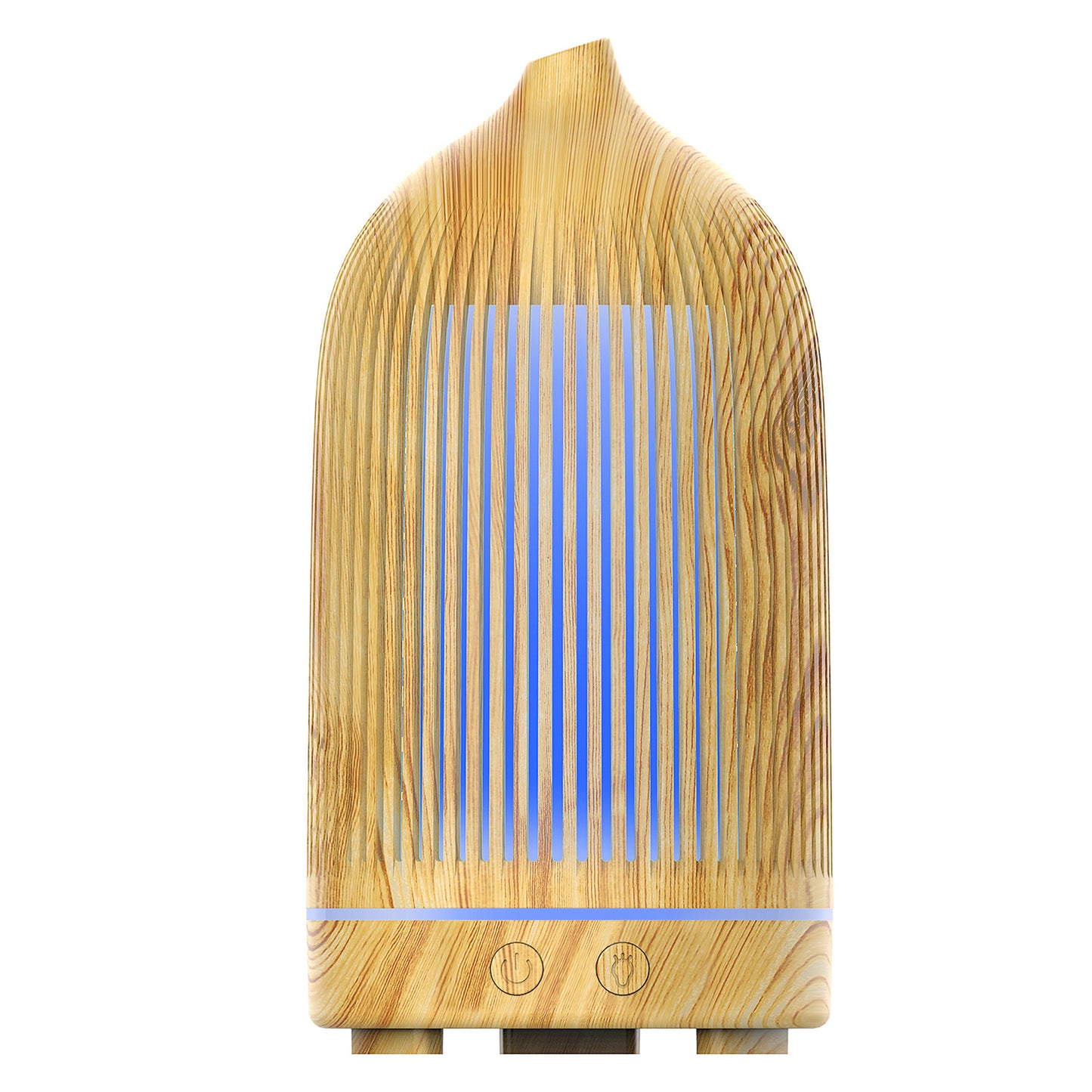 5V Colorful Aroma Diffuser - Mini Desktop USB Humidifier with Wood Grain Finish