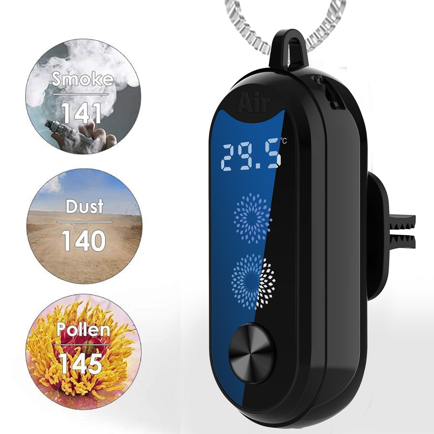 Mini Negative Ion Portable Air Purifier Necklace - Clean Air Anywhere