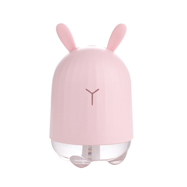 Lovely Rabbit Air Humidifier & Aroma Diffuser - Mini USB Ultrasonic Cool Mist Maker for Fresh Air