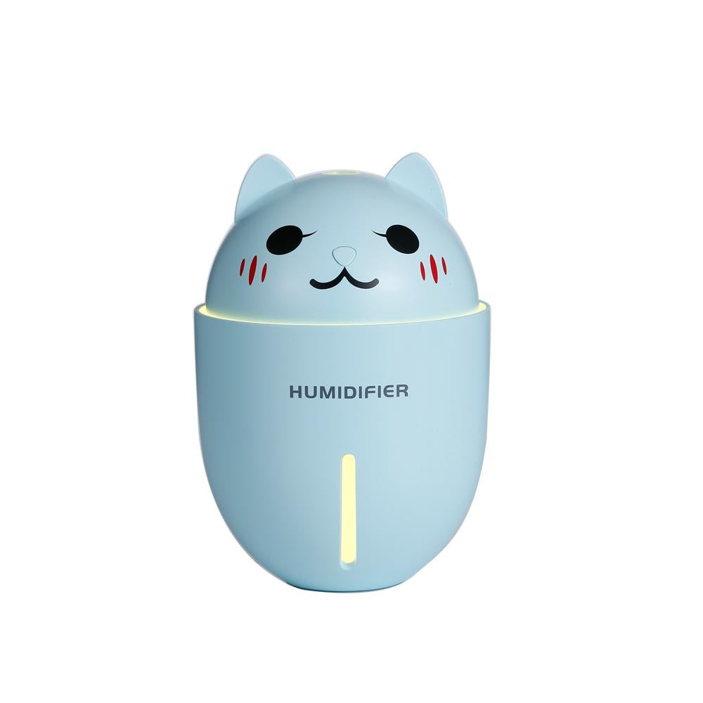 Ultrasonic Air Humidifier with LED Light, USB Fan & Aroma Diffuser