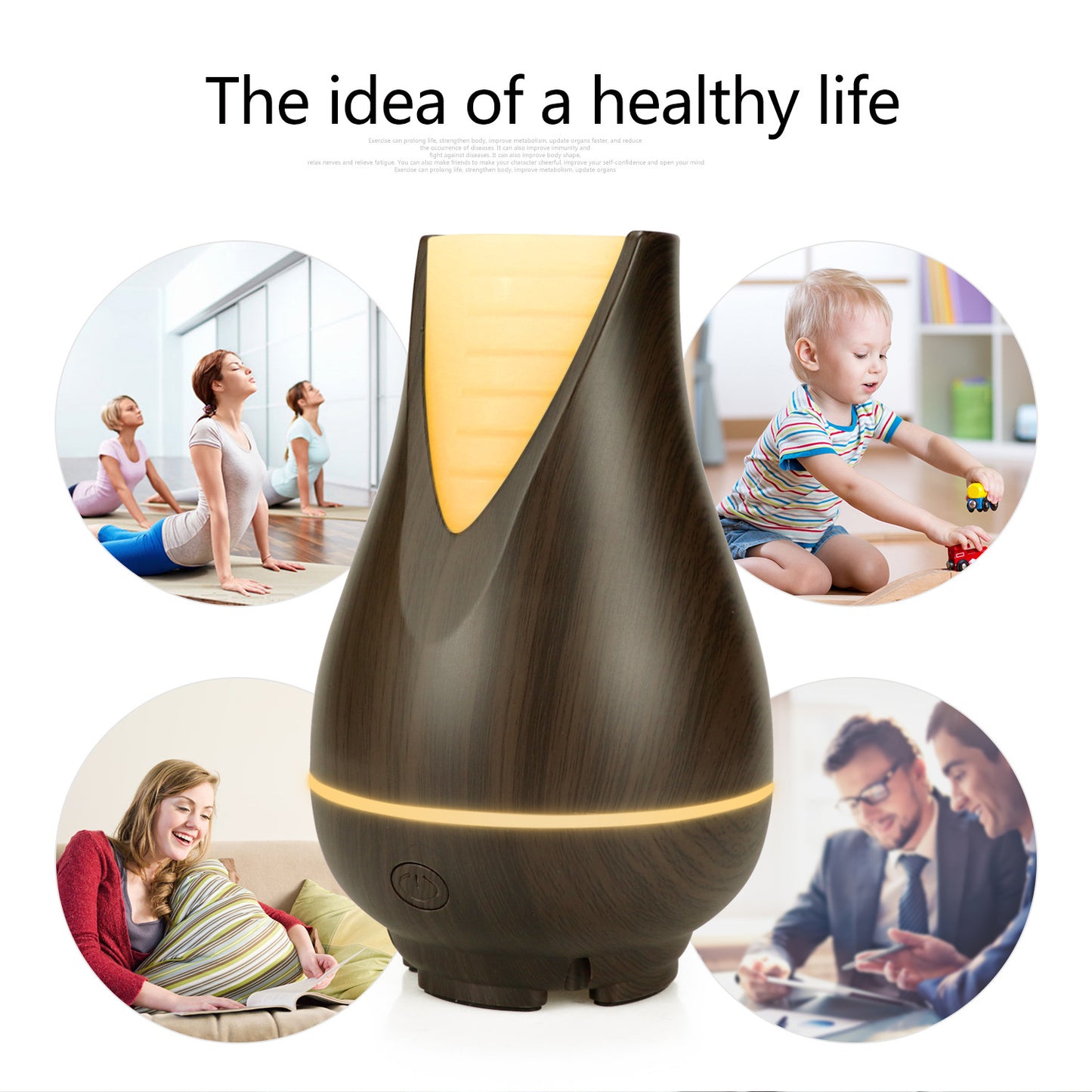 Middle East Wood Grain Aroma Diffuser & Humidifier