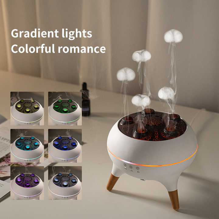 Electric Night Light Air Humidifier with Remote & Aromatherapy