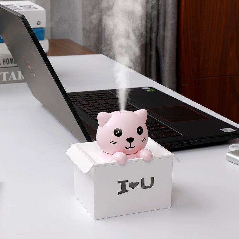 Explosion Cat Humidifier - USB Aromatherapy & Air Purifier