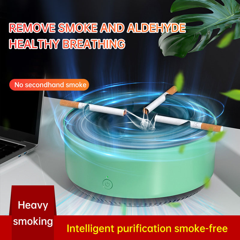 Cigarette Smoke Odor Absorber - Intelligent Electronic Ashtray Air Purifier