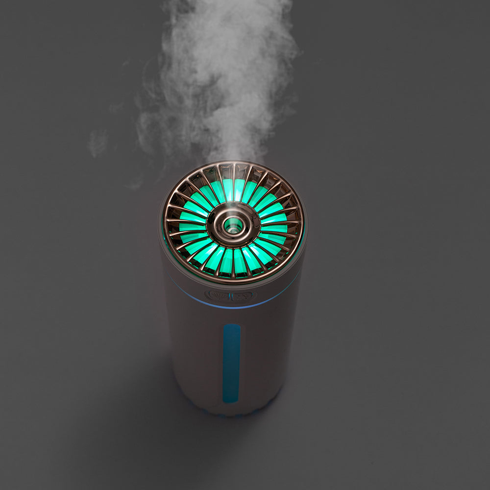 Colorful Night Light USB Car Aromatherapy Humidifier - Silent & Portable