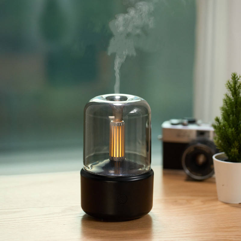 Candlelight Aromatherapy Machine - USB Desktop Atmosphere Lamp & Air Humidifier