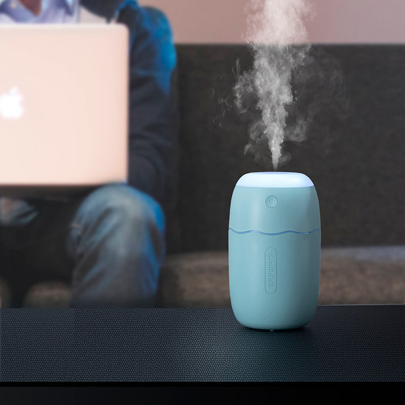 Marquee Wood Grain Humidifier - USB Aromatherapy Air Night Light