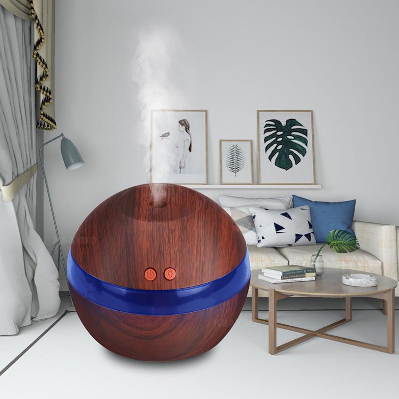 USB Ultrasonic Humidifier 290ml Aroma Diffuser - Essential Oil Aromatherapy with LED Light