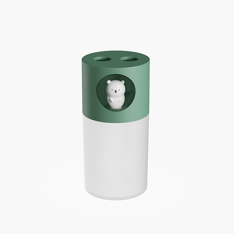 Cute Humidifier Double Spray - USB Ultrasonic Aroma Diffuser with Romantic Lamp