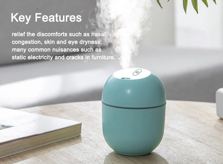 USB Humidifier - Portable Mini Air Cleaner for Home, Office, and Car