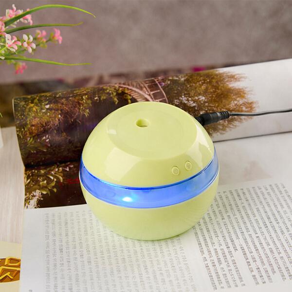 DC 5V Ultrasonic Aroma Humidifier with LED Lights - Electric Essential Oil Diffuser