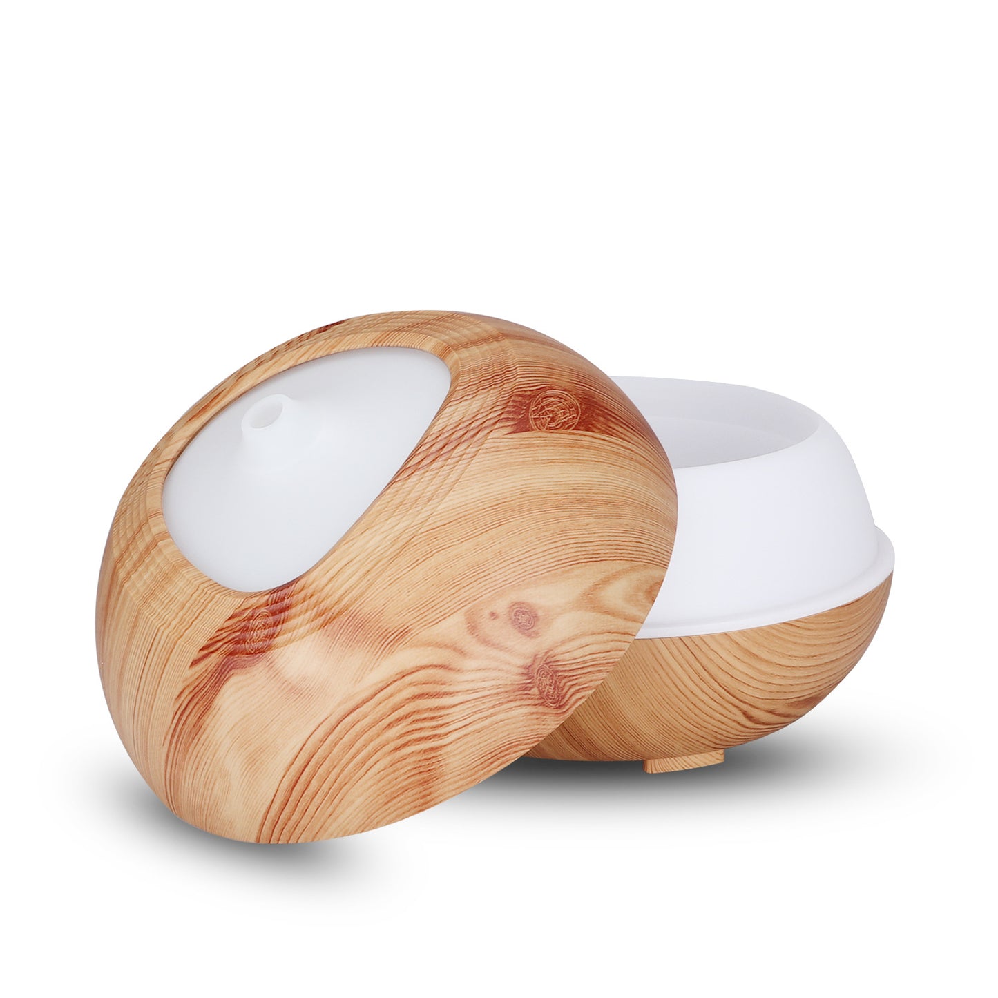 Wood Grain Aroma Diffuser 400ml - Ultrasonic Humidifier for Fresh Air