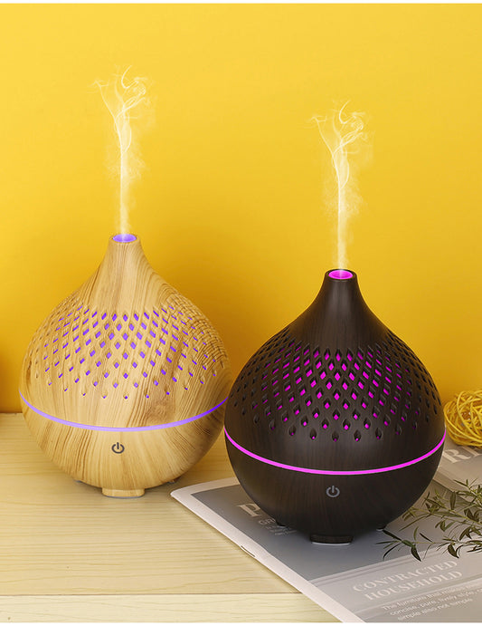 New Wood Grain 131 Mini Aroma Diffuser - Humidifier for Home Office and Car
