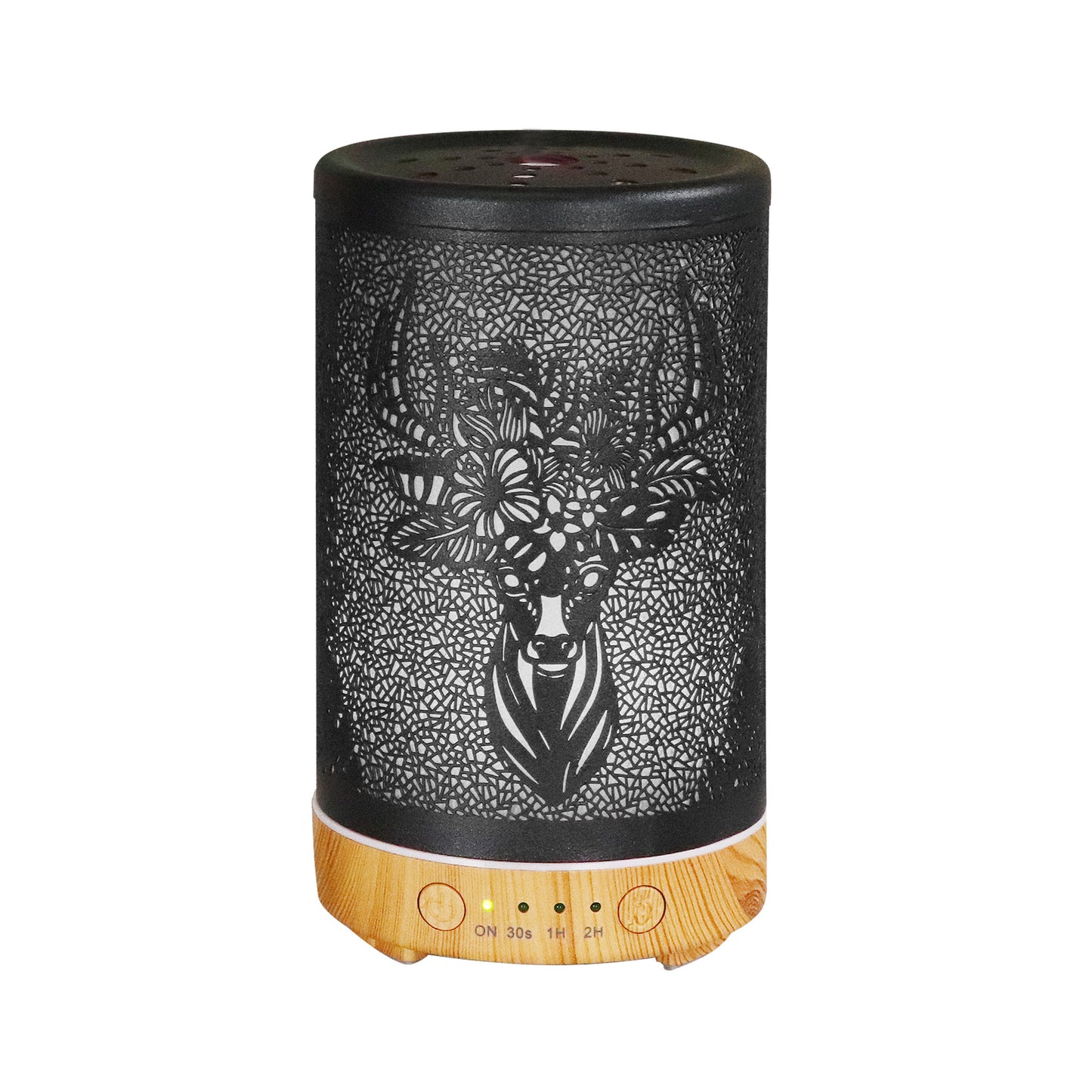 Goat Hardware Iron Aroma Diffuser Spray 100ml with Colorful Lights - Sika Deer Design for Office and Home