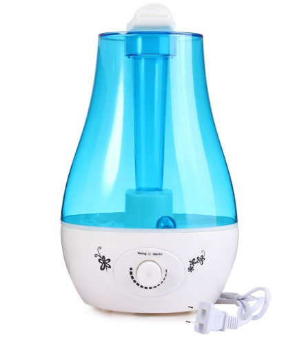 Ultrasonic Mini Aroma Humidifier & Air Purifier with LED Lamp
