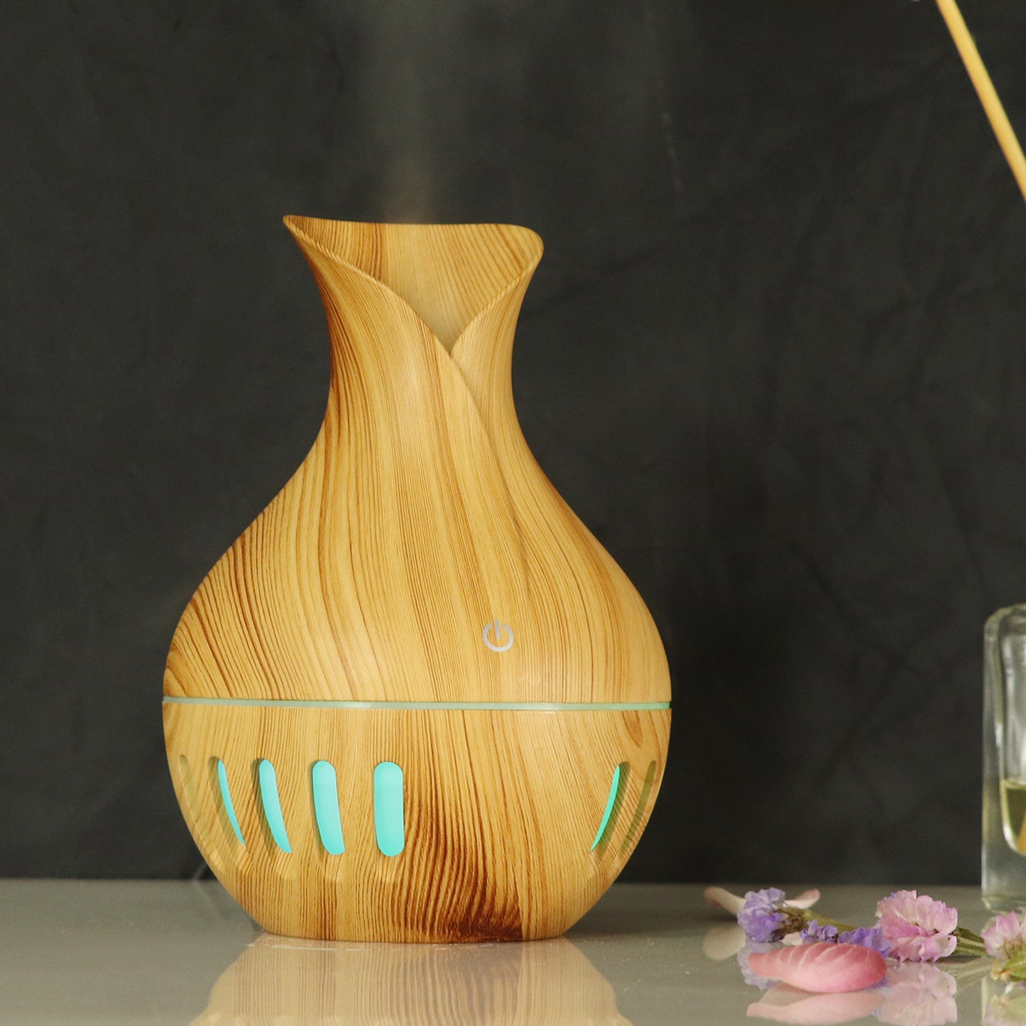 130ML Creative Ultrasonic Aroma Diffuser - Petal Design Humidifier