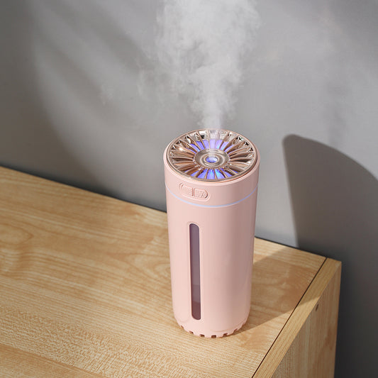 Colorful Night Light USB Car Aromatherapy Humidifier - Silent & Portable