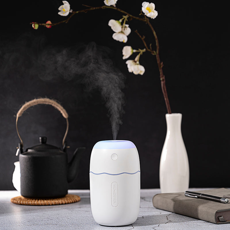 Marquee Wood Grain Humidifier - USB Aromatherapy Air Night Light