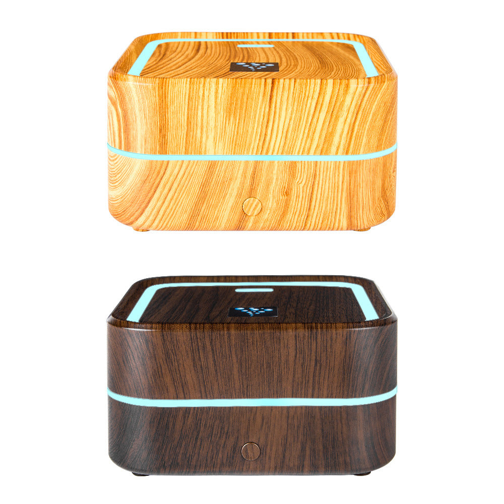 Wood Grain O4 Aromatherapy Machine - Ultrasonic Humidifier & Diffuser for Home and Car