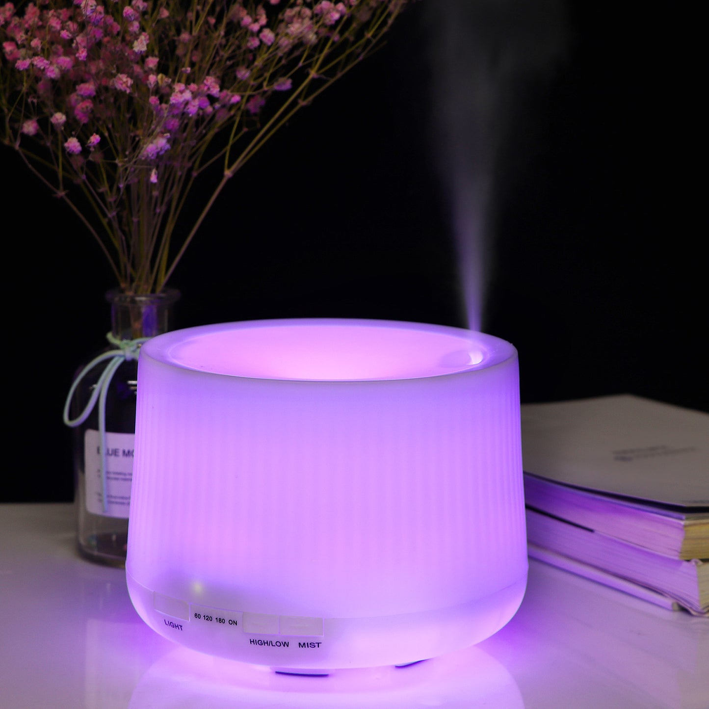 500ml Aroma Diffuser - Large Capacity Essential Oil Humidifier with Lantern Design