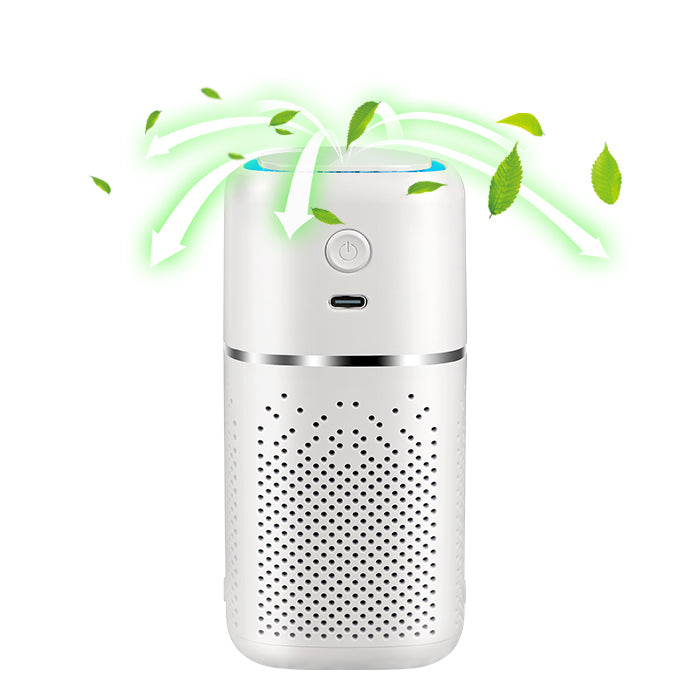 Car Air Purifier Desktop Oxygen Bar - Smoke and Dust Removal with UV Sterilization