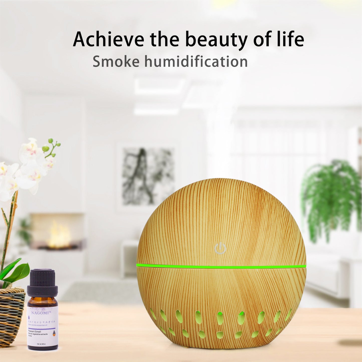 Colorful Translucent Humidifier - 130ML Small Capacity for Fresh Air