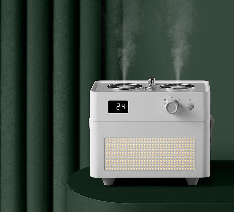 Portable Dual Jet Humidifier - USB Charged Mini Air Purifier for Home and Car