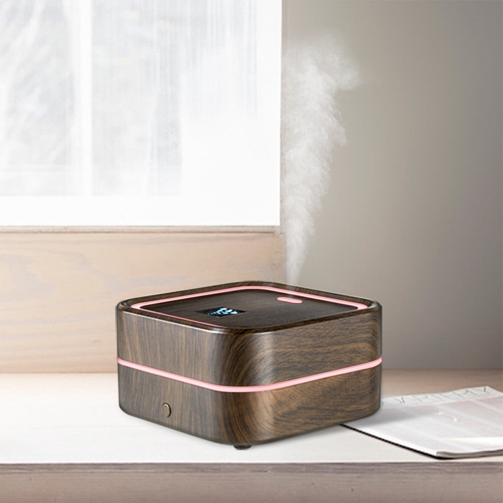Wood Grain O4 Aromatherapy Machine - Ultrasonic Humidifier & Diffuser for Home and Car