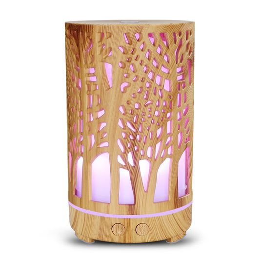 Colorful Hollow Aromatherapy Lamp - Ultrasonic Humidifier & Sound Diffuser