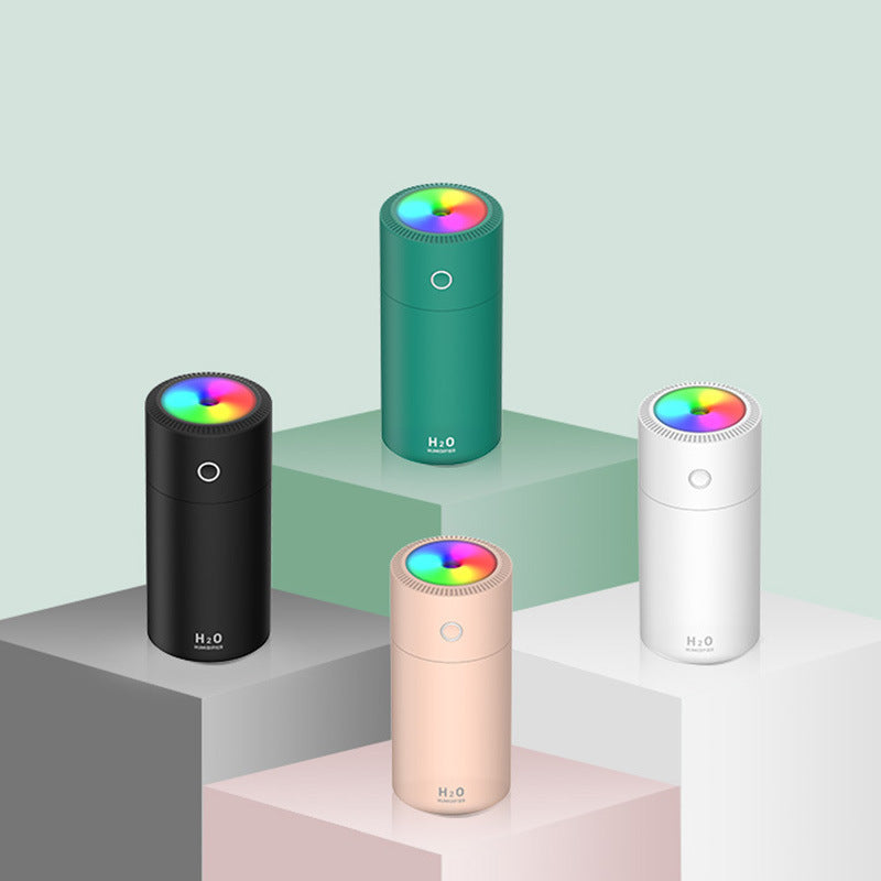 New Rainbow Cup Humidifier: Mini Desktop Spray Air USB Car Mounted Humidifier