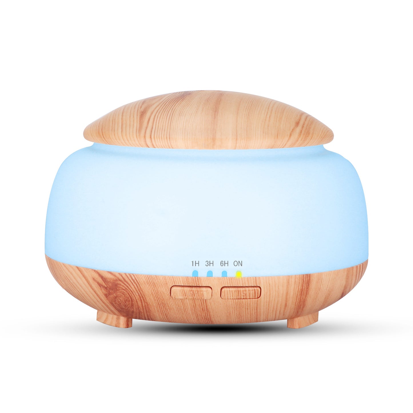 New Wood Grain Aroma Diffuser 300ml Ultrasonic Atomizer with Colorful Night Light
