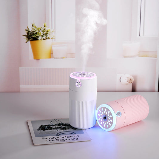Cool Leaf Mini USB Humidifier - Ultrasonic Aromatherapy Air Atomizer for Home & Car