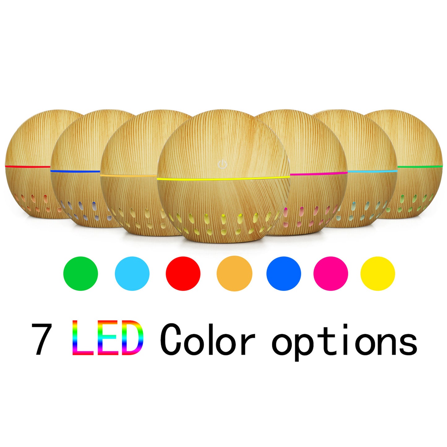 Colorful Translucent Humidifier - 130ML Small Capacity for Fresh Air
